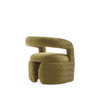 Manhattan Comfort Corvette 28.7" Mid-Century Modern Velvet Upholstered Dining Chair - Olive Green-Delivered to you Fully Assembled! No Assembly Required