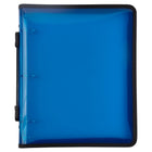 JAM Paper Plastic Zipper 1.5" 3-Ring Binder - Blue-Colour: Blue Zipper Binder | Be stylish and organized with colourful binders.