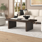 Hudson&Canal Soren 48"W Rectangular Coffee Table - Alder Brown-Features easy assembly