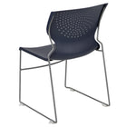 Flash Furniture HERCULES Series Navy Full Back Stack Chair with Grey Powder Coated Frame-Stack Quantity: 25