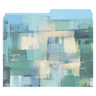 Merangue File Folders - Letter Size - Blue Paint - 3 Pack-13 pt. stock paper