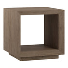 Hudson&Canal Evie 22"W Rectangular Side Table - Antiqued Grey Oak-A modern contemporary design for your living room, den, and more
