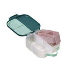 b.box Silicone Bento Tray Mini Lunchbox - Ocean-One-piece design with rounded corners for easy cleaning