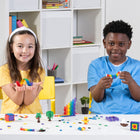 Plus-Plus School Set - Assorted Colors - Set of 3600 Pieces with 12 Baseplates-BPA-free and phthalate-free