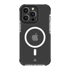 AXS PROShield Plus MagSafe Compatible Drop-tested Clear Case for Apple iPhone 13 Pro - Black-Anti-UV material offers a crystal clear design