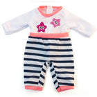 Miniland Doll Clothes - Fits 12-5/8" Dolls - Cold Weather Salmon Pajamas-For dolls sized 12 5/8"