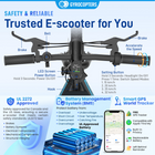 Gyrocopters Zeno 2.0 Electric Scooter for Adults & Teens - Speed 32 kmph - Range 40 km - APP - Black-Safety: UL 2272 Approved