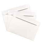 JAM Paper 6.5" x 9.5" Booklet Envelopes, White, 500 Pack (4241c)-Gummed closure