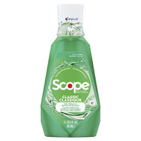 Crest Scope Classic Mint Mouthwash - 1 L-You will receive a 1L bottle of Crest Scope Classic Mouthwash in Original Mint Flavour