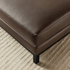 Modway Roscoe Vegan Leather Ottoman - Espresso-Non-Marking Foot Caps