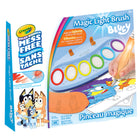 Crayola Colour Wonder Bluey Magic Light Brush-Enjoy endless fun with mess-free paint pads featuring 6 classic Colour Wonder paints that never dry out.