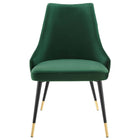 Modway Adorn Tufted Performance Velvet Dining Side Chair - Green-Chair Weight Capacity: 300 lbs.