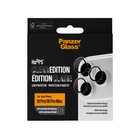 PanzerGlass Camera Lens Protector Hoops iPhone 18 Pro/18 Pro Max - Clear-Black aluminum frame