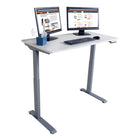 Victor Height Adjustable Full Electric Standing Desk - 4' Wide - White-4-Memory setting function to set saved heights between 28.7”- 48.4”