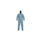 Dupont Personal Protection Coverall, TemPro Hood w/Boots, Blue, Medium, 10 Pack (TM122S-MD)-Material: TemPro