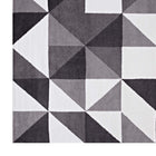 Modway Kahula Geometric Triangle Mosaic Area Rug - 5 x 8 - Black/Grey/White-Stain Resistant / Easy To Clean