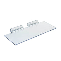 Azar Displays Acrylic Shoe Shelf for Slatwall - 10" W x 4" D - Clear - 10 Pack-Sold in Packs of 10