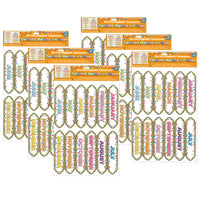 Ashley Productions Magnetic Die-Cut Timesavers & Labels - Confetti Months of the Year - 12 Per Pack - 6 Pack-Pre-labeled magnetic column header