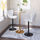 Zuo Elevate Barstool - White - Set of 2-Assembly required