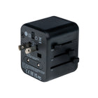 Verbatim Universal Travel Adapter 20 W - 3.50" L x 2.20" W x 4.10" H - Black-Super-fast charging of three devices simultaneously via power socket, USB-A or USB-C ports