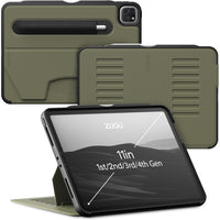 Zugu Case for 11" iPad Pro 2020/2021/2022 - Limited Edition - Olive Green-Magnetic Folio Case