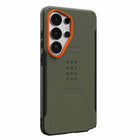 UAG Civilian Rugged Cell Phone Case with Magnets for Galaxy S26 Ultra - Olive Drab/Orange-Anti-Slip Traction Grip