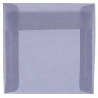 JAM Paper Square Translucent Vellum Invitation Envelopes - 5.5" x 5.5" - Wisteria Purple - 25 Pack (PACV504)-Color: Wisteria Purple 
