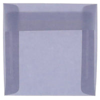 JAM Paper Square Translucent Vellum Invitation Envelopes - 5.5" x 5.5" - Wisteria Purple - 25 Pack (PACV504)-Color: Wisteria Purple 