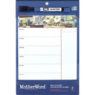 MotherWord Undated Meal Planner Dry-Erase Tile - 9" H x 7" W - Bilingual-Comes with Quartet marker​​