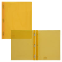 Staples 3-Prong Fastener Poly Report Cover - Yellow-Yellow Poly Report Covers with tang