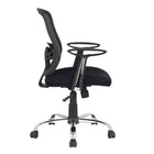 Tygerclaw Air Grid Mid Back Office Chair, 23.6" x 11" x 25.2", Black-Say goodbye to back pain with built-in lumbar support that keeps your spine naturally aligned all day long