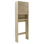 Modway Render Over the Toilet Faux Travertine Bathroom Storage Cabinet - Travertine-Over the Toilet Storage Cabinet