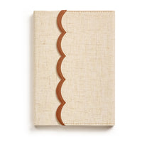 Eccolo Deluxe Journal - 6" x 8" - Lined - 128 Sheets - Scallop Clutch-6" x 8"