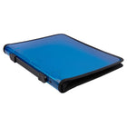 JAM Paper Plastic Zipper 1.5" 3-Ring Binder - Blue-Size: 1.5" Width | Holds up to 250 sheets of paper.