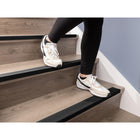 WeatherTech StairEdge Anti-Slip Stair Tread Edge Cover - 29.5" - Black - 5 Pack-The tape used to adhere the product to the tread is water resistant, so each StairEdge can be washed with a mop during cleaning.