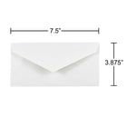 JAM Paper #7.75 Monarch Envelopes, 3.88 x 7.5White, 200 Pack (1633984g)-Material: paper
