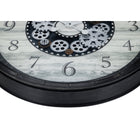 Monarch Specialties Clocks 30" Round Oversized Wall Clock - Brown-No assembly required, simply insert 3xAA batteries (not included) for a hassle-free decorative addition