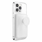 PopSockets MagSafe Power Pack Charger - 5000 mAh - White/Clear-MagSafe compatible snap to charge magnetic interface.