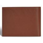 Champs Onyx Leather Center Wing Wallet - Brown-RFID Lining