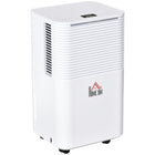 HOMCOM 1500 sq.Ft Portable Quiet Dehumidifier with 3 Modes - White-Powerful moisture removal (up to 21pint/day dehumidification), 4pint water tank