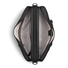Champs Onyx Leather Briefcase - Black-Front slip pocket