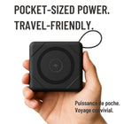 Uncaged Ergonomics 7-in-1 10,000 mAh Magnetic Wireless Charging Portable Power Bank - Black-Dual Kickstand: easily view and use your phone while charging hands-free.