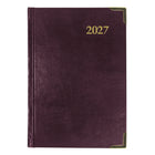 Brownline 2027 Executive Appointment Book Daily Planner with Sewn Binding - 7-1/8" x 4-7/8" - Assorted Colours - Trilingual-Calendars for 8 months on each spread