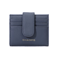 Champs Iconic Snap Cardholder - Navy-RFID Blocking Card Holder