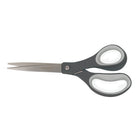 Fiskars 8" Performance Softgrip Straight Titanium Scissors - Silver-Ergonomic finger loops are sculpted to fit your hand, maximizing comfort and control