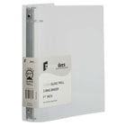 JAM Paper Plastic 1.5" 3-Ring Binder - Clear-Colour: Clear | Be stylish and organized with colourful binders.