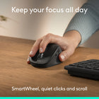 Logitech Signature Comfort M840 L Wireless Mouse - Black-Power that just keeps going: Logitech Signature Comfort M840 L wireless Bluetooth mouse stays powered up for up to 24 months—no constant battery changes