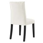 Modway Duchess Performance Velvet Dining Chairs - White - 2 Pack-Assembly Required