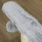PawHut 17" Small Cat Tree with Rotatable Top Pole - Light Grey-Colour: Light Grey 