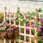Outsunny Wooden Raised Garden Bed with Trellis - 24" x 12" x 49" -Made from solid fir wood for durability and strength
